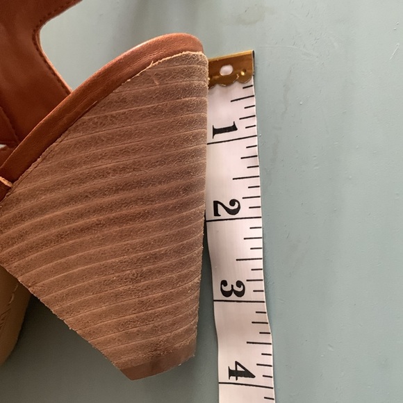 Vince Camuto leather brown wedge sandal size : 9 - Picture 8 of 8